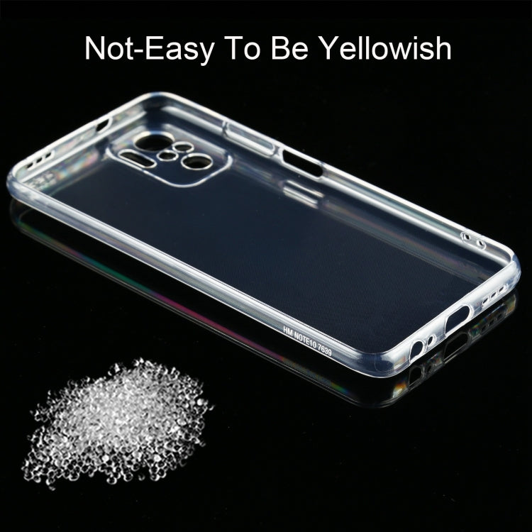 For Xiaomi Redmi Note 10 0.75mm Ultra-thin Transparent TPU Soft Protective Case, For Xiaomi Redmi Note 10