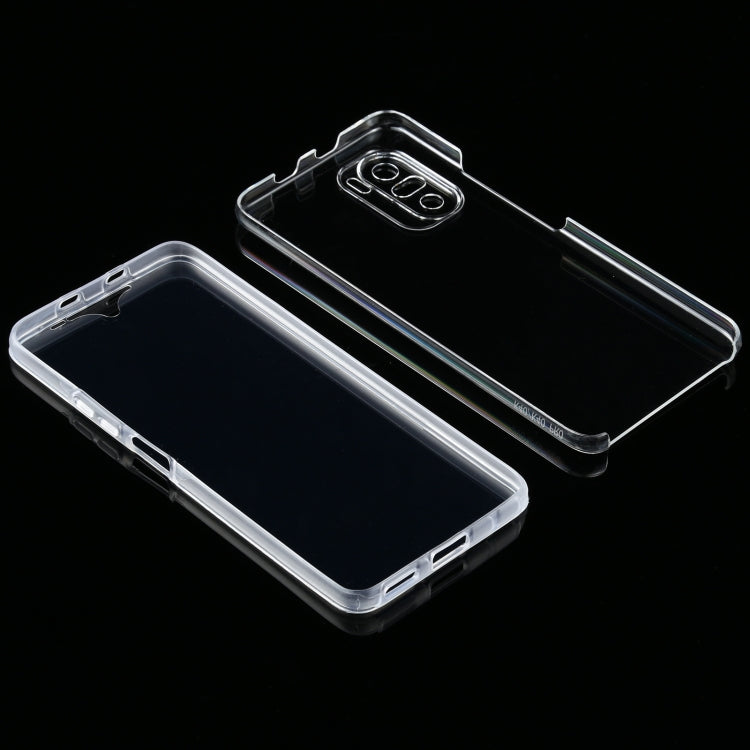 For Xiaomi Redmi K40 PC+TPU Ultra-Thin Double-Sided All-Inclusive Transparent Case, For Xiaomi Redmi K40