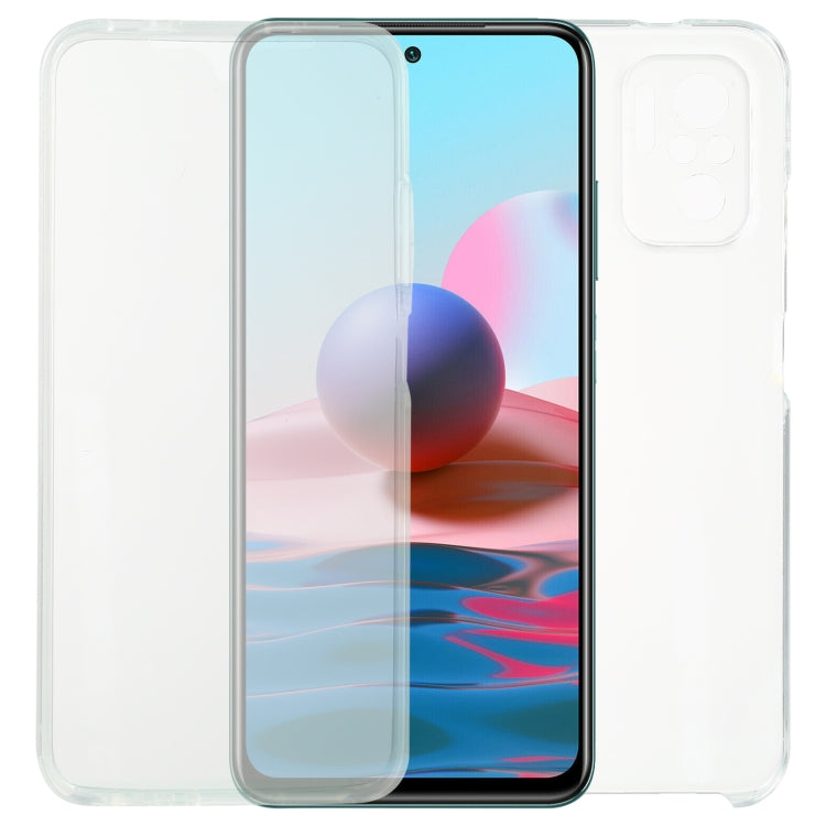For Xiaomi Redmi Note 10 PC+TPU Ultra-Thin Double-Sided All-Inclusive Transparent Case, For Xiaomi Redmi Note 10