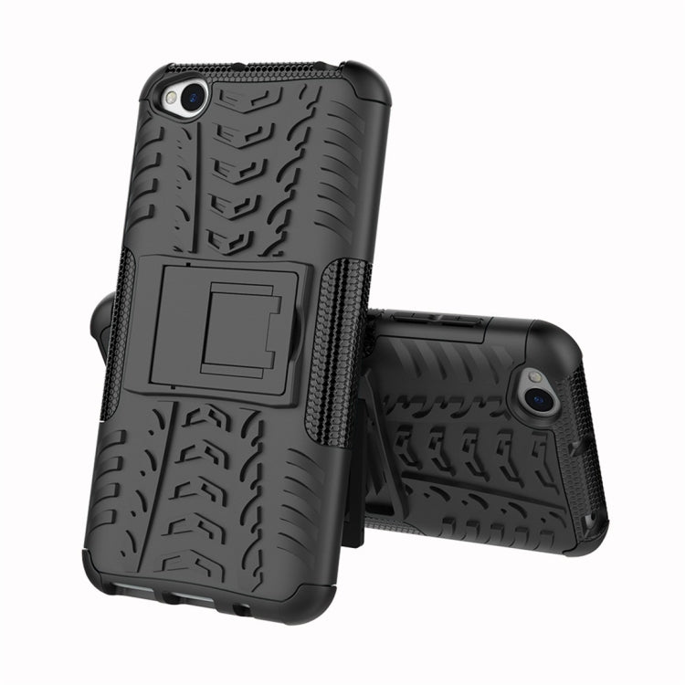 Tire Texture TPU+PC Shockproof Protective Case for Xiaomi Redmi Go, with Holder, For Xiaomi Redmi Go
