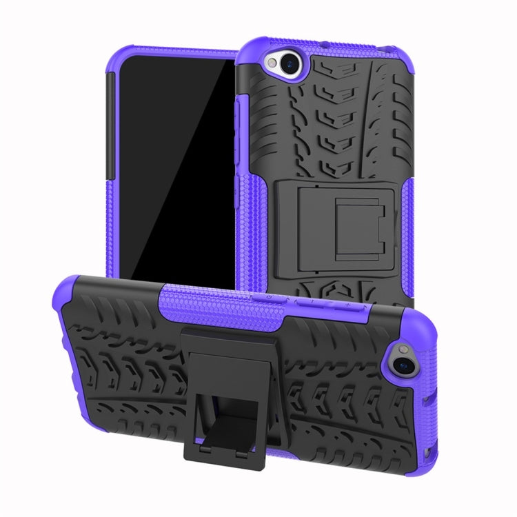 Tire Texture TPU+PC Shockproof Protective Case for Xiaomi Redmi Go, with Holder, For Xiaomi Redmi Go