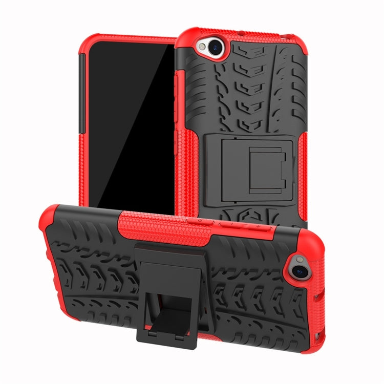 Tire Texture TPU+PC Shockproof Protective Case for Xiaomi Redmi Go, with Holder