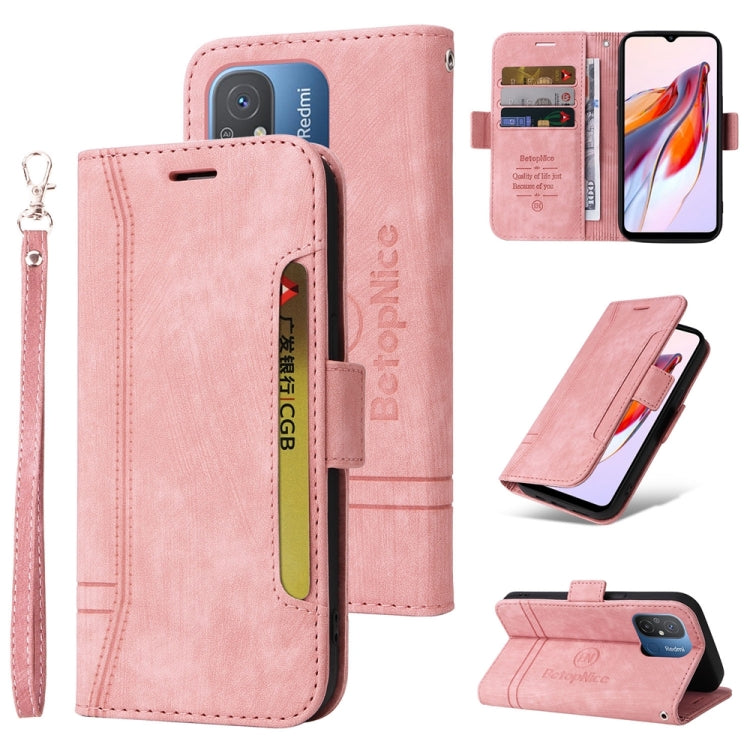 For Xiaomi Poco C55 / Redmi 11A 4G Global BETOPNICE Dual-side Buckle Leather Phone Case, For Xiaomi Poco C55 / Redmi 11A 4G Global