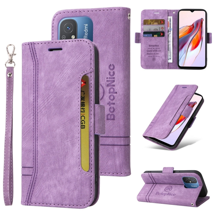 For Xiaomi Poco C55 / Redmi 11A 4G Global BETOPNICE Dual-side Buckle Leather Phone Case, For Xiaomi Poco C55 / Redmi 11A 4G Global