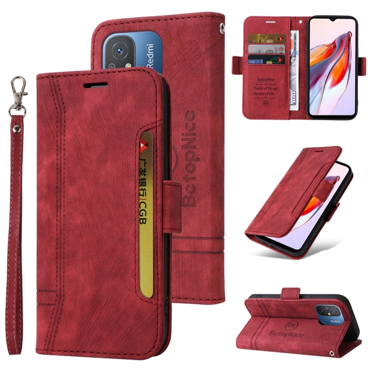 For Xiaomi Poco C55 / Redmi 11A 4G Global BETOPNICE Dual-side Buckle Leather Phone Case, For Xiaomi Poco C55 / Redmi 11A 4G Global