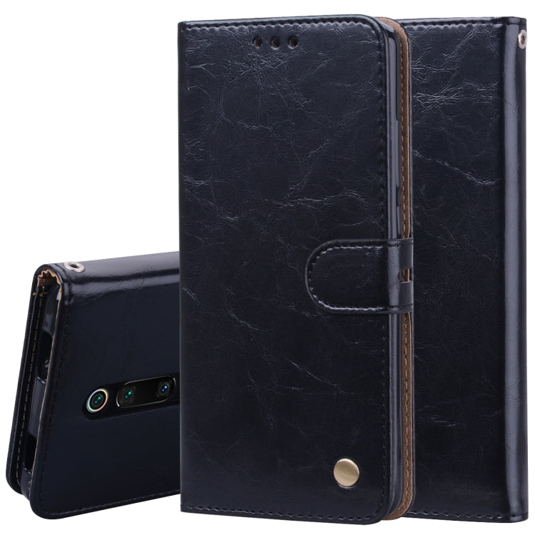 Business Style Oil Wax Texture Horizontal Flip Leather Case for Xiaomi Redmi K20 / K20 Pro, with Holder & Card Slots & Wallet