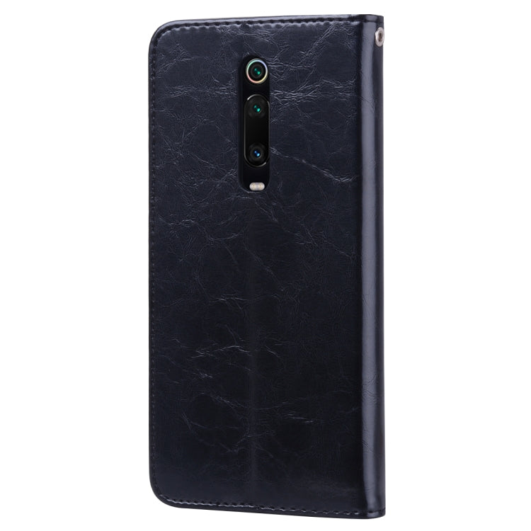Business Style Oil Wax Texture Horizontal Flip Leather Case for Xiaomi Redmi K20 / K20 Pro, with Holder & Card Slots & Wallet