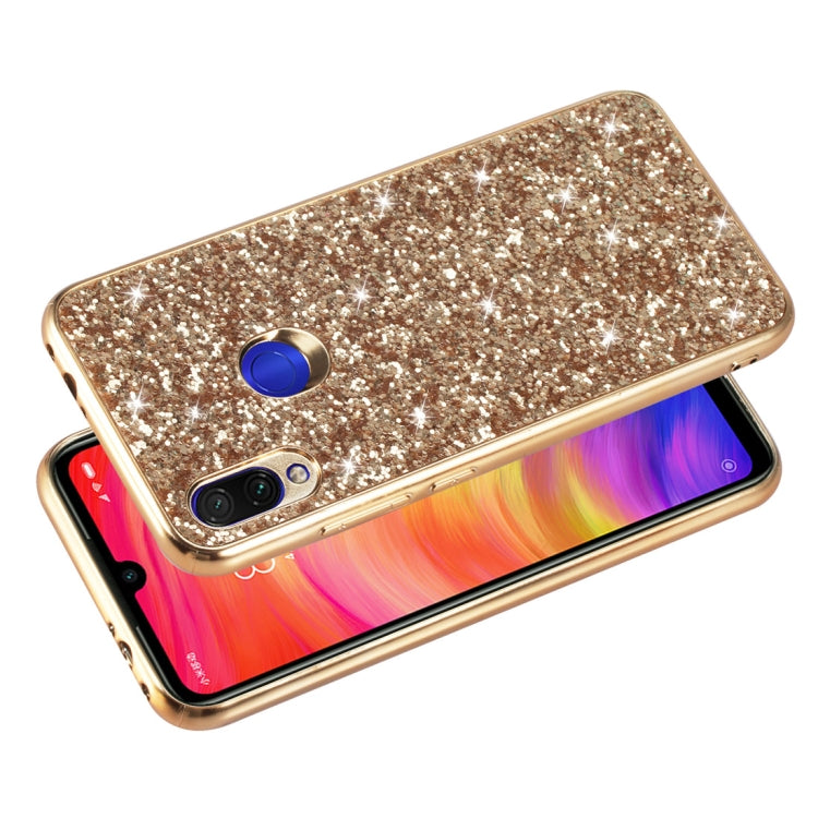 Coque antichoc en TPU pailleté pour Xiaomi Redmi Note 7