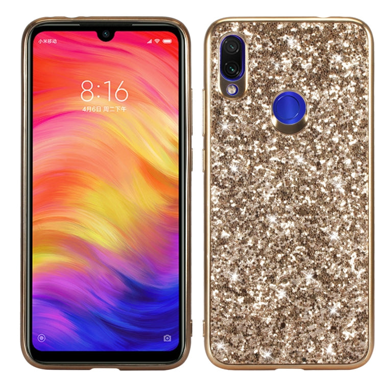 Coque antichoc en TPU pailleté pour Xiaomi Redmi Note 7