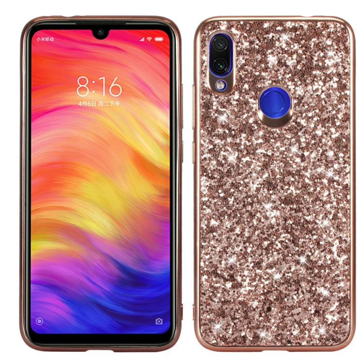 Coque antichoc en TPU pailleté pour Xiaomi Redmi Note 7