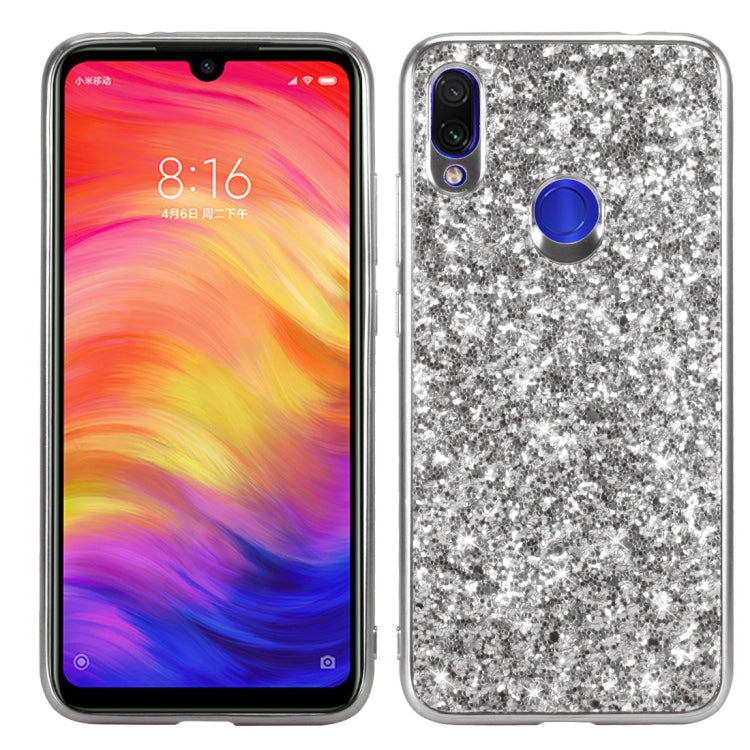 Glitter Powder Shockproof TPU Case for Xiaomi Redmi Note 7, For Xiaomi Redmi Note 7