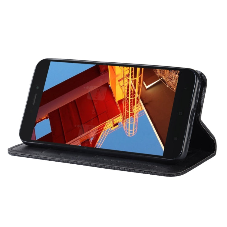 Magnetic Buckle Retro Texture Horizontal Flip Leather Case for Xiaomi Redmi Go, with Holder & Card Slots & Wallet, Xiaomi Redmi Go