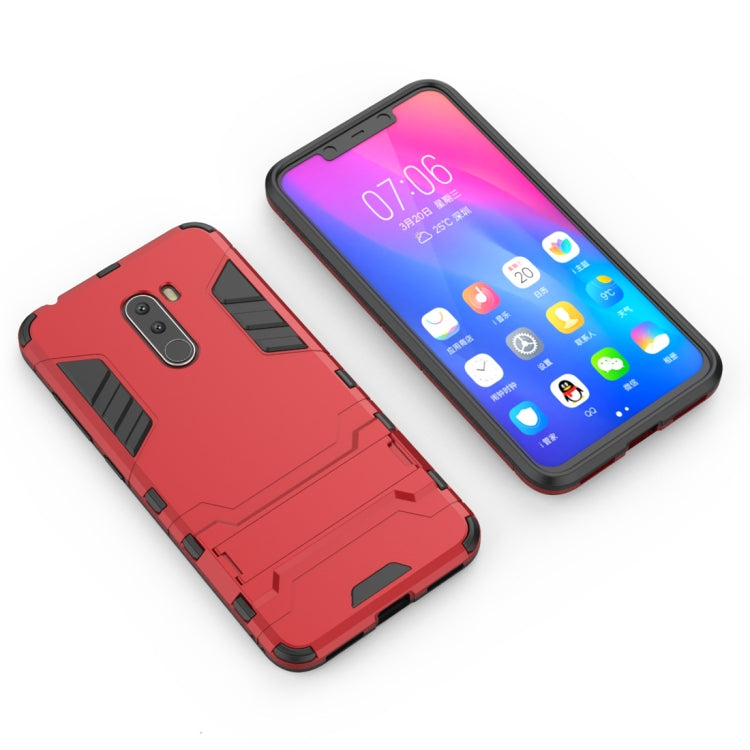 Coque antichoc en PC et TPU pour Xiaomi Pocophone F1, avec support