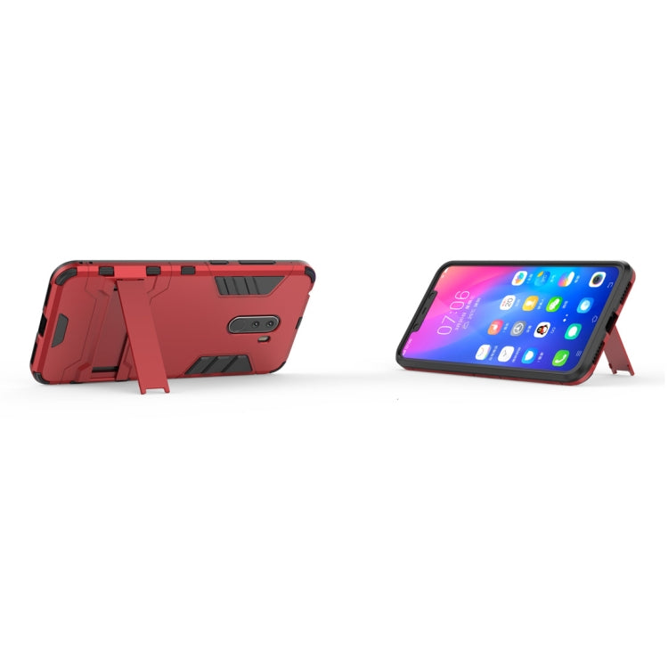 Shockproof PC + TPU  Case for Xiaomi Pocophone F1, with Holder, Xiaomi Pocophone F1