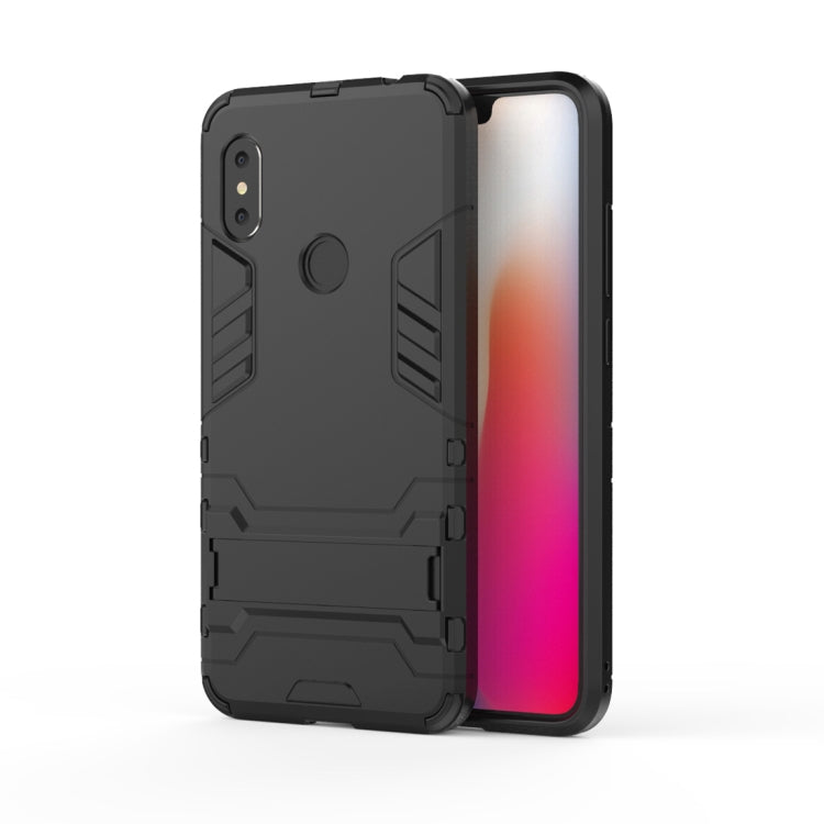 Coque antichoc en PC + TPU pour Xiaomi Redmi Note 6, avec support