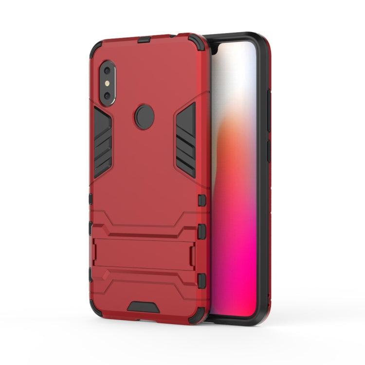 Coque antichoc en PC + TPU pour Xiaomi Redmi Note 6, avec support