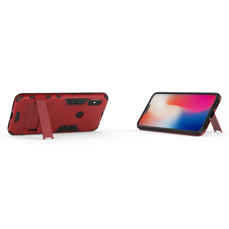 Coque antichoc en PC + TPU pour Xiaomi Redmi Note 6, avec support