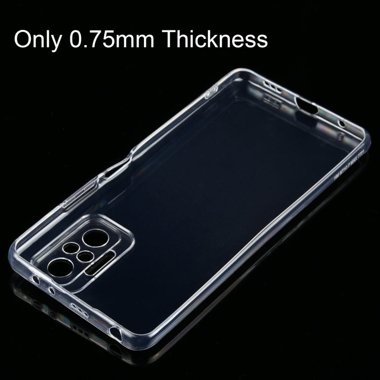 For Xiaomi Redmi Note 10 Pro 0.75mm Ultra-thin Transparent TPU Soft Protective Case, For Xiaomi Redmi Note 10 Pro