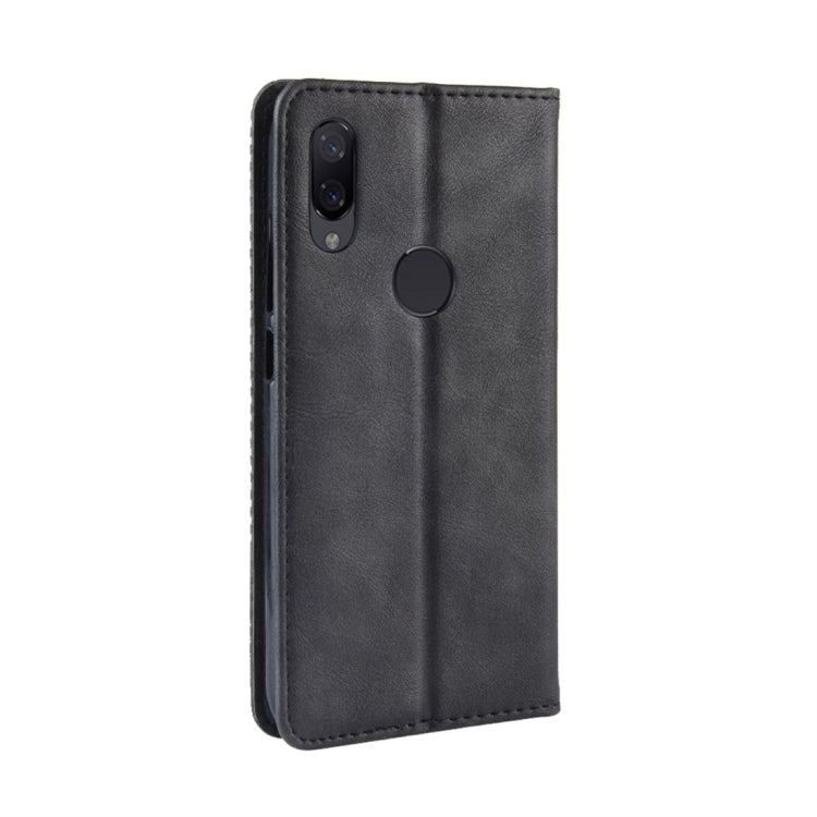 Magnetic Buckle Retro Texture Horizontal Flip Leather Case for Xiaomi Redmi Note 7, with Holder & Card Slots & Wallet, For Redmi Note 7