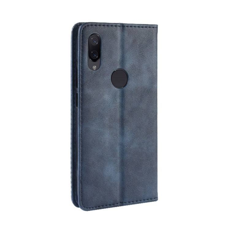 Magnetic Buckle Retro Texture Horizontal Flip Leather Case for Xiaomi Redmi Note 7, with Holder & Card Slots & Wallet, For Redmi Note 7