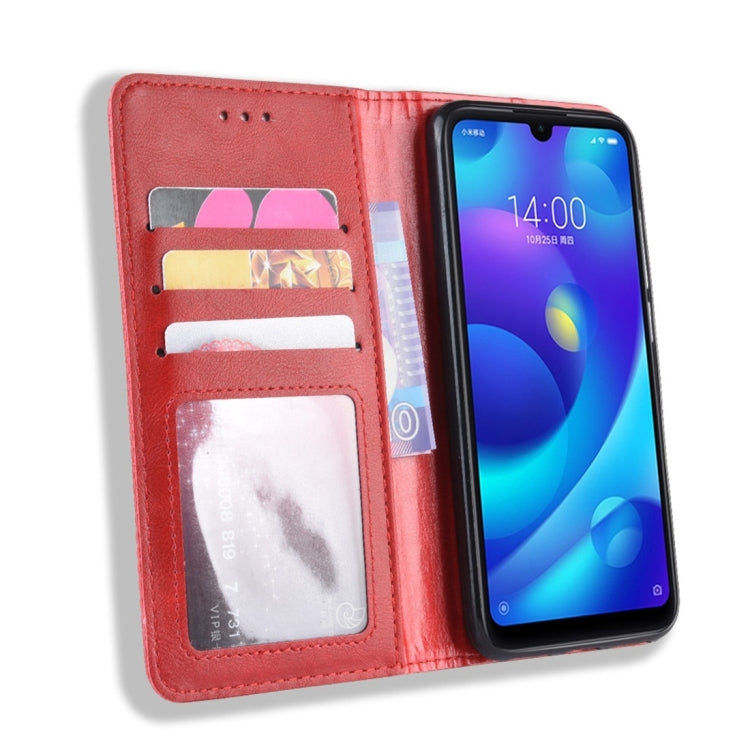 Magnetic Buckle Retro Texture Horizontal Flip Leather Case for Xiaomi Redmi Note 7, with Holder & Card Slots & Wallet, For Redmi Note 7