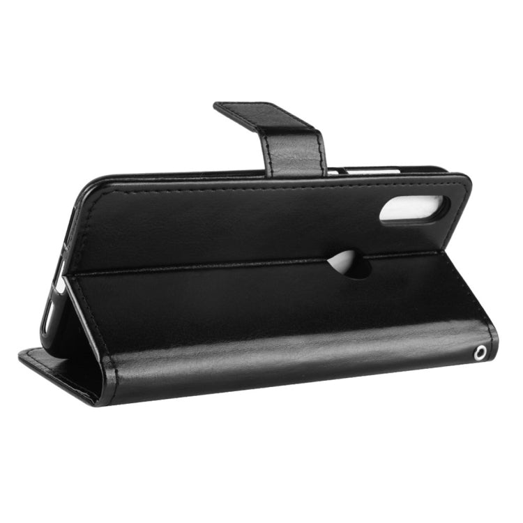 Étui à rabat horizontal en cuir Crazy Horse pour Xiaomi Mi Play, avec support, emplacements pour cartes, portefeuille et cordon, pour Xiaomi Mi Play (cordon)