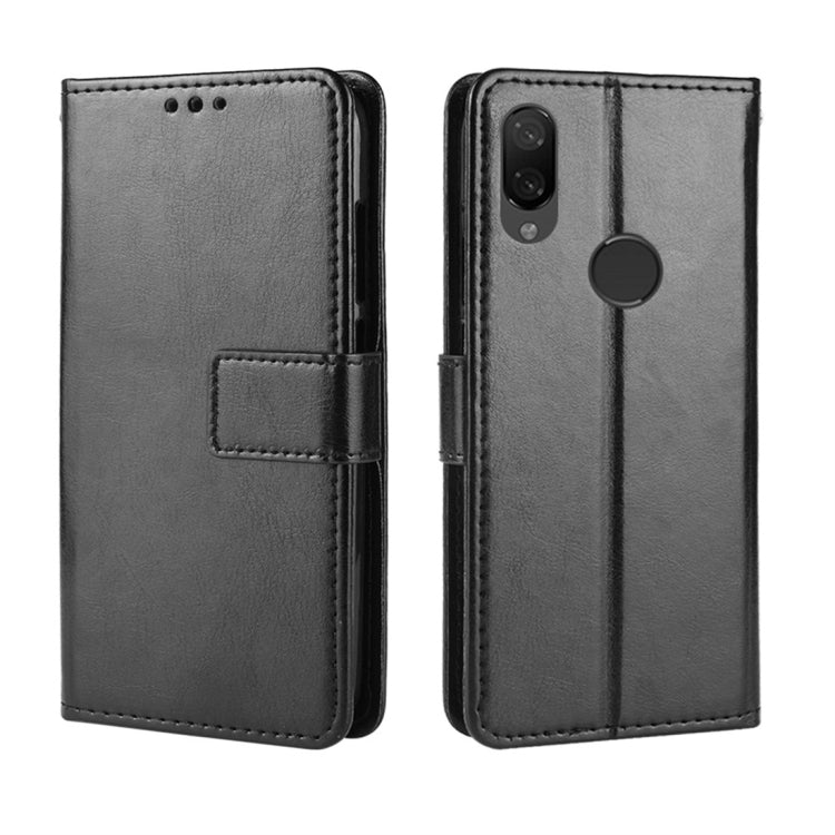 Étui à rabat horizontal en cuir Crazy Horse pour Xiaomi Mi Play, avec support, emplacements pour cartes, portefeuille et cordon, pour Xiaomi Mi Play (cordon)