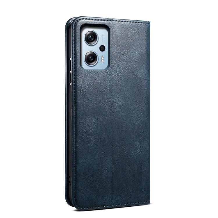Oil Wax Crazy Horse Texture Leather Phone Case For Xiaomi Redmi Note 11T Pro+ / Note 12 T Pro / Poco X4 GT, For Xiaomi Redmi Note 11T Pro+ / Note 12 T Pro / Poco X4 GT