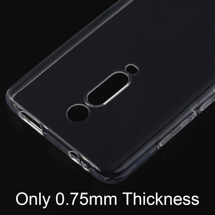 0.75mm Ultrathin Transparent TPU Soft Protective Case for Xiaomi Redmi K20 / K20 Pro, For For Redmi K20 / K20 Pro