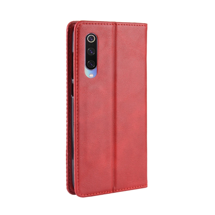 Magnetic Buckle Retro Texture Horizontal Flip Leather Case for Xiaomi Mi 9, with Holder & Card Slots & Wallet, For Xiaomi Mi 9