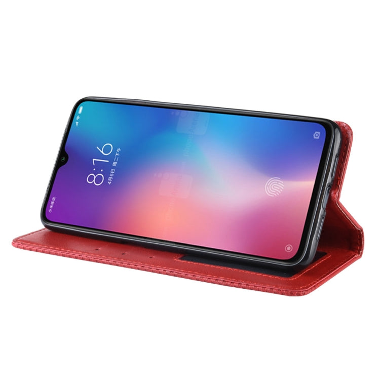 Magnetic Buckle Retro Texture Horizontal Flip Leather Case for Xiaomi Mi 9, with Holder & Card Slots & Wallet, For Xiaomi Mi 9