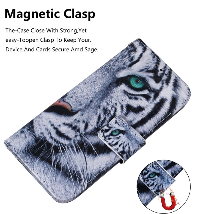 Tiger Pattern Coloured Drawing Horizontal Flip Leather Case for Xiaomi Redmi Go, with Holder & Card Slots & Wallet
