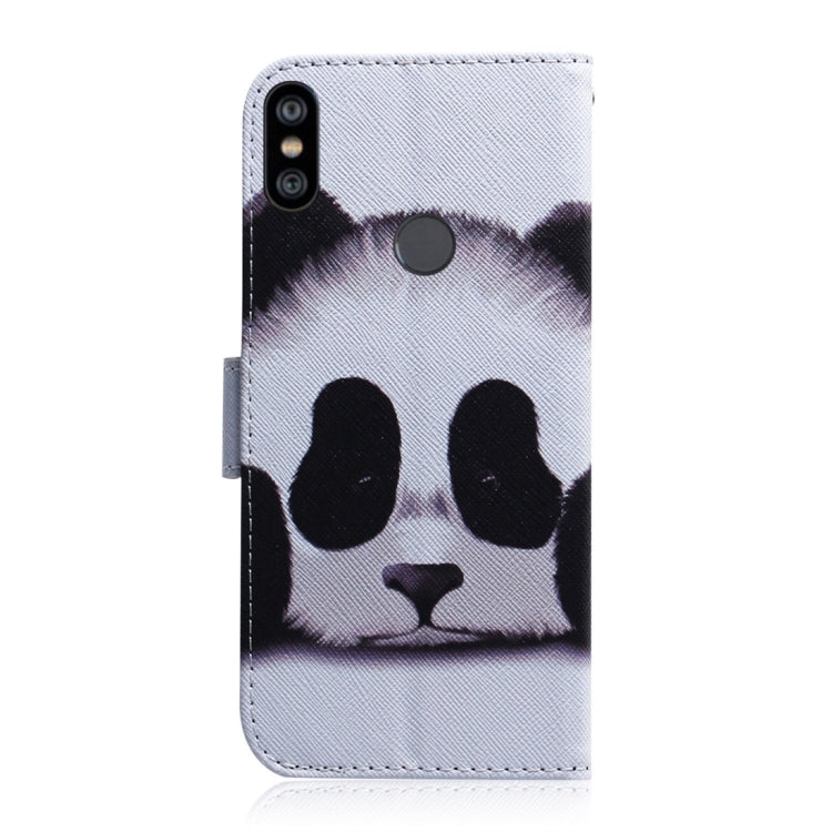Panda Pattern Coloured Drawing Horizontal Flip Leather Case for Xiaomi Redmi Note 6 / Redmi Note 6 Pro, with Holder & Card Slots & Wallet
