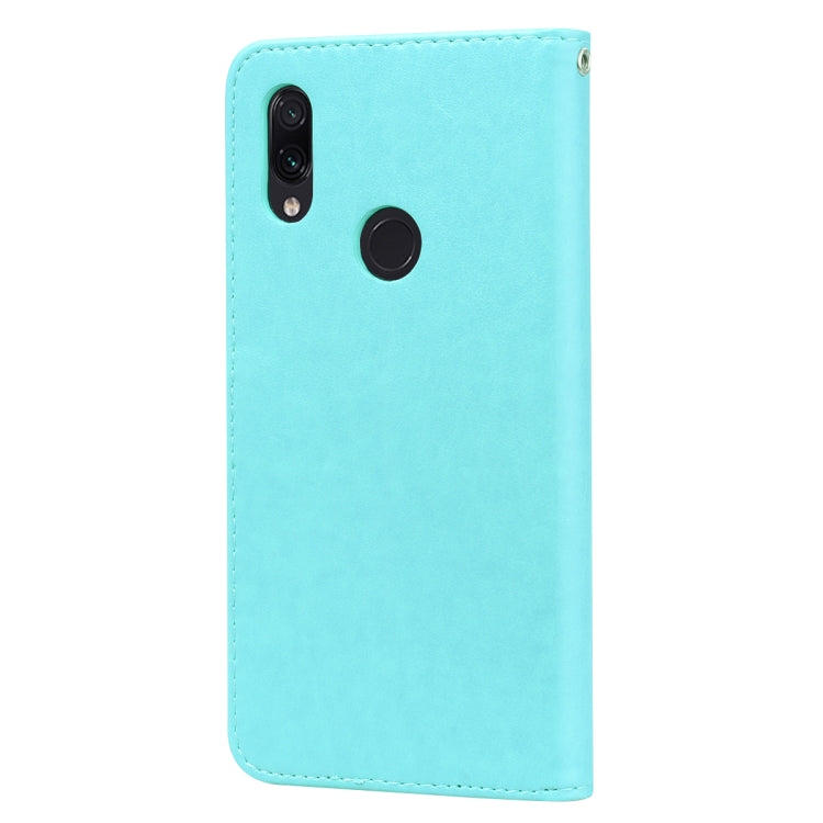 Rose Embossed Horizontal Flip PU Leather Case for Xiaomi Redmi 7, with Holder & Card Slots & Wallet