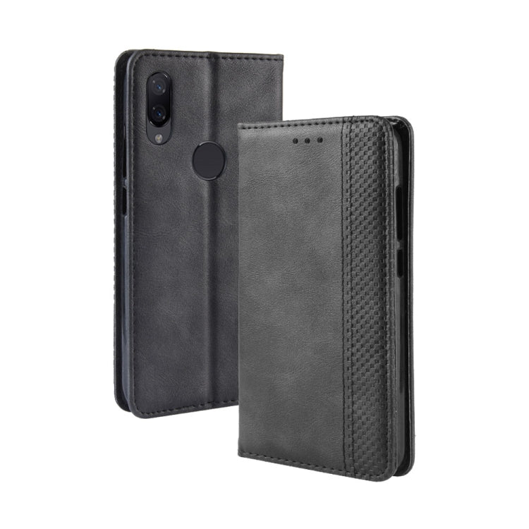 Magnetic Buckle Retro Crazy Horse Texture Horizontal Flip Leather Case for Xiaomi Redmi 7, with Holder & Card Slots & Photo Frame, For Redmi 7, For  Redmi 7