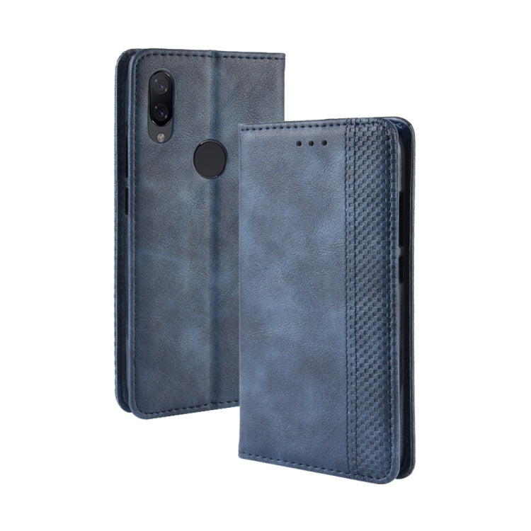 Magnetic Buckle Retro Crazy Horse Texture Horizontal Flip Leather Case for Xiaomi Redmi 7, with Holder & Card Slots & Photo Frame, For Redmi 7, For  Redmi 7