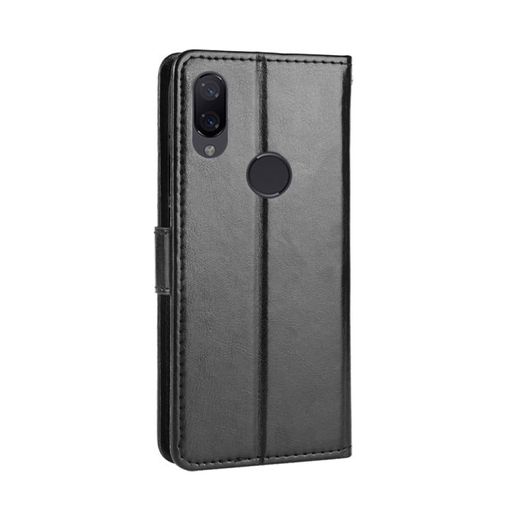 Étui à rabat horizontal en cuir à texture Crazy Horse rétro pour Xiaomi Redmi 7, avec support, emplacements pour cartes et cadre photo. Pour Redmi 7, Redmi 7
