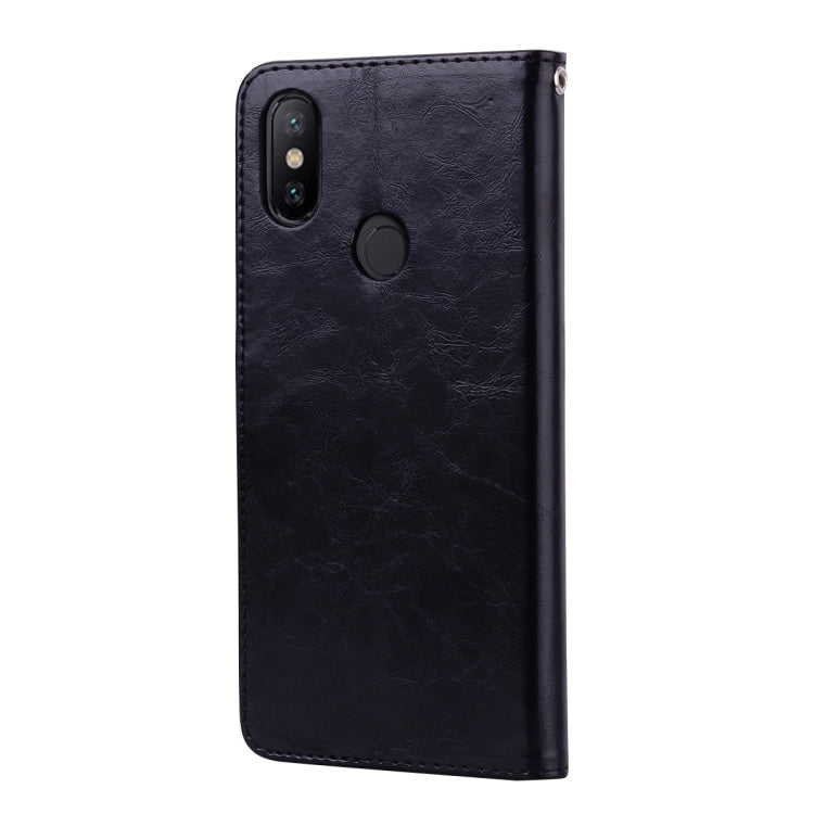 Business Style Oil Wax Texture Horizontal Flip Leather Case for Xiaomi Mi 6X / A2, with Holder & Card Slots & Wallet, For Xiaomi Mi 6X, For Xiaomi Mi 6X / A2