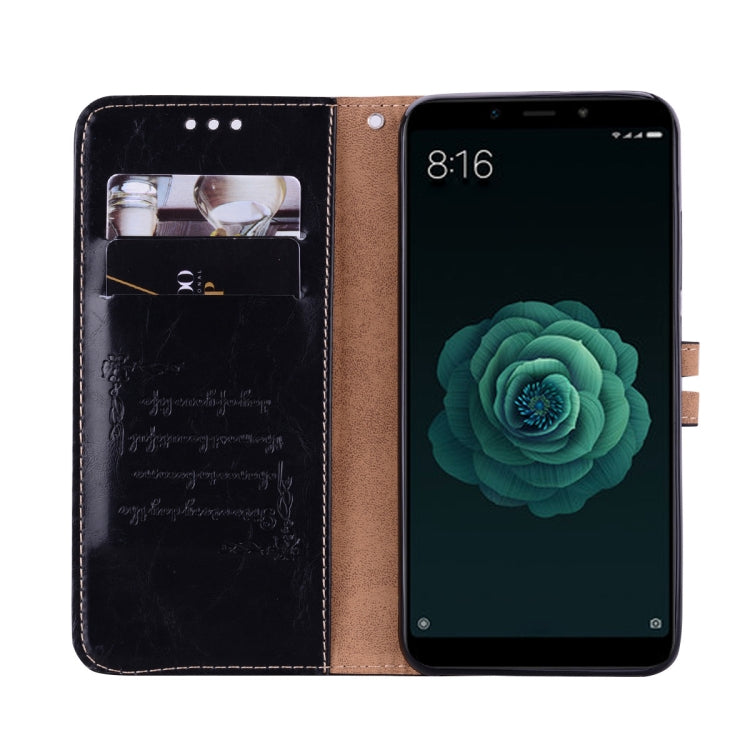 Business Style Oil Wax Texture Horizontal Flip Leather Case for Xiaomi Mi 6X / A2, with Holder & Card Slots & Wallet, For Xiaomi Mi 6X, For Xiaomi Mi 6X / A2