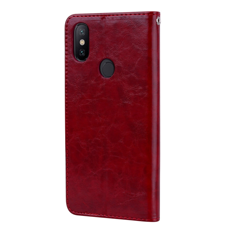 Business Style Oil Wax Texture Horizontal Flip Leather Case for Xiaomi Mi 6X / A2, with Holder & Card Slots & Wallet, For Xiaomi Mi 6X, For Xiaomi Mi 6X / A2