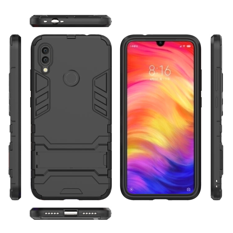 Coque antichoc en PC et TPU pour XiaoMi RedMi Note 7, avec support