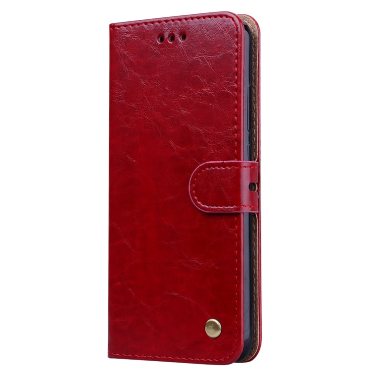 Business Style Oil Wax Texture Horizontal Flip Leather Case for Xiaomi Redmi Note7, with Holder & Card Slots & Wallet, For Xiaomi Redmi Note7