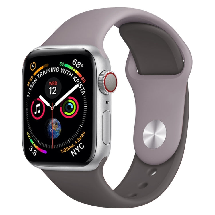 Bracelet de montre en silicone bicolore pour Apple Watch Series 3, 2 et 1 38 mm (blanc + rouge)