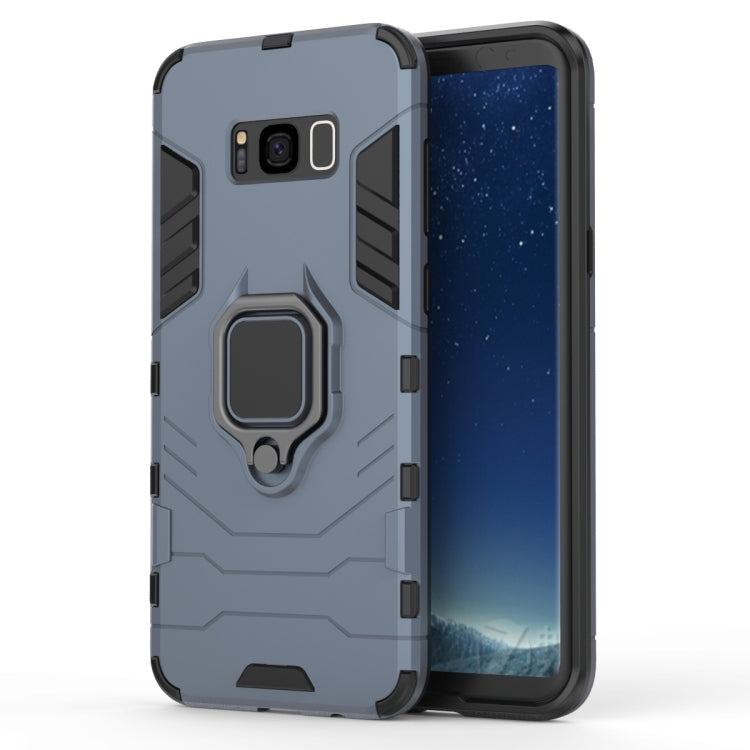 PC + TPU Shockproof Protective Case for Galaxy S8+, with Magnetic Ring Holder, For Galaxy S8+