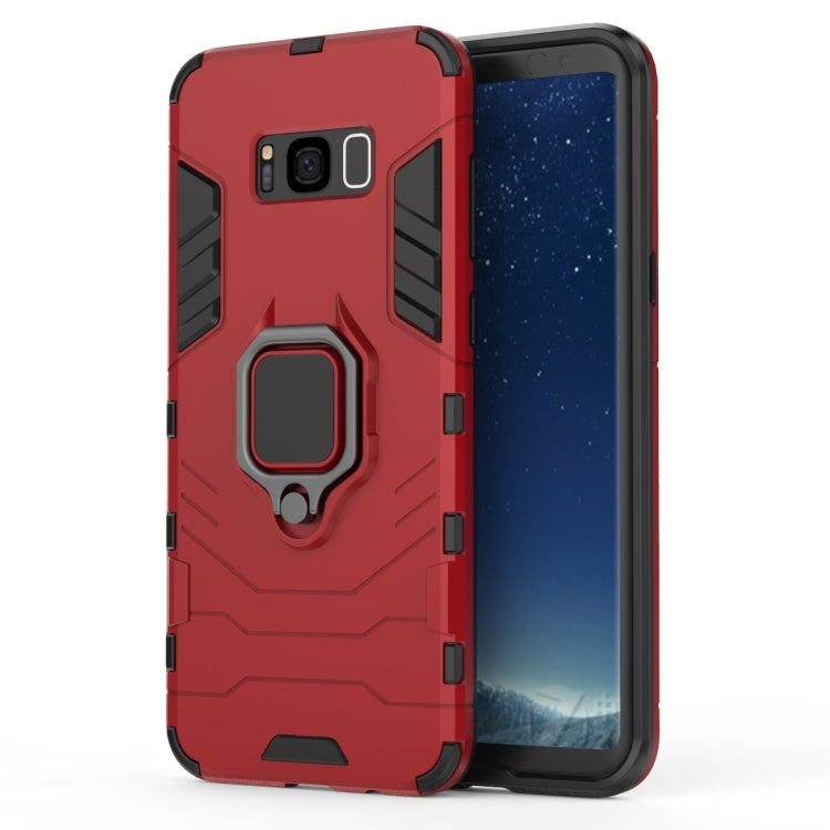 PC + TPU Shockproof Protective Case for Galaxy S8+, with Magnetic Ring Holder, For Galaxy S8+