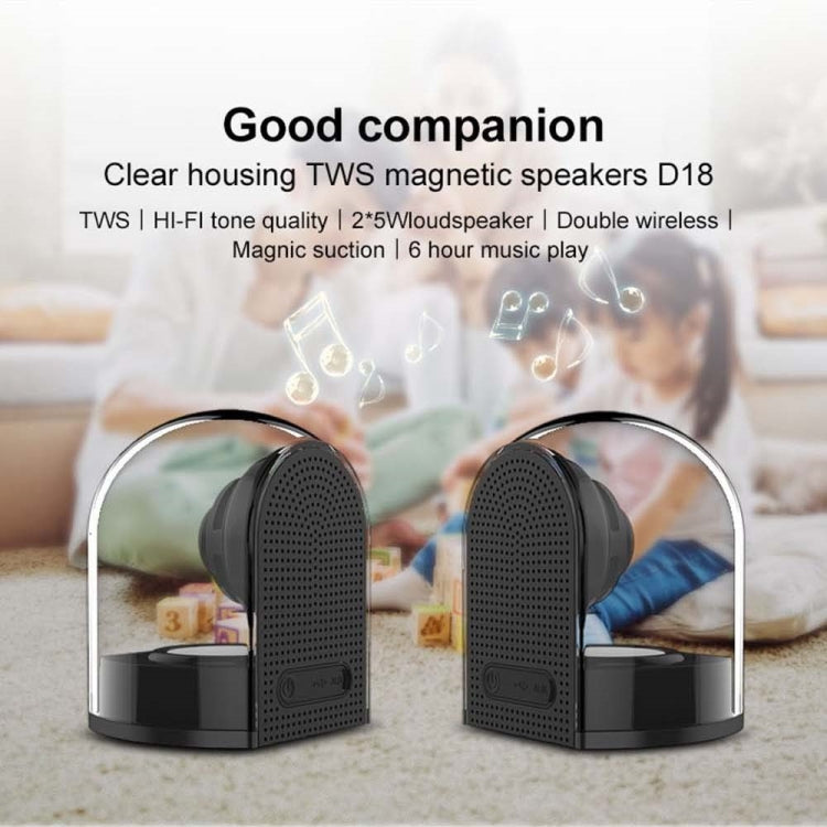 Véritable enceinte Bluetooth 3D magnétique sans fil avec son surround HiFi et son surround transparent