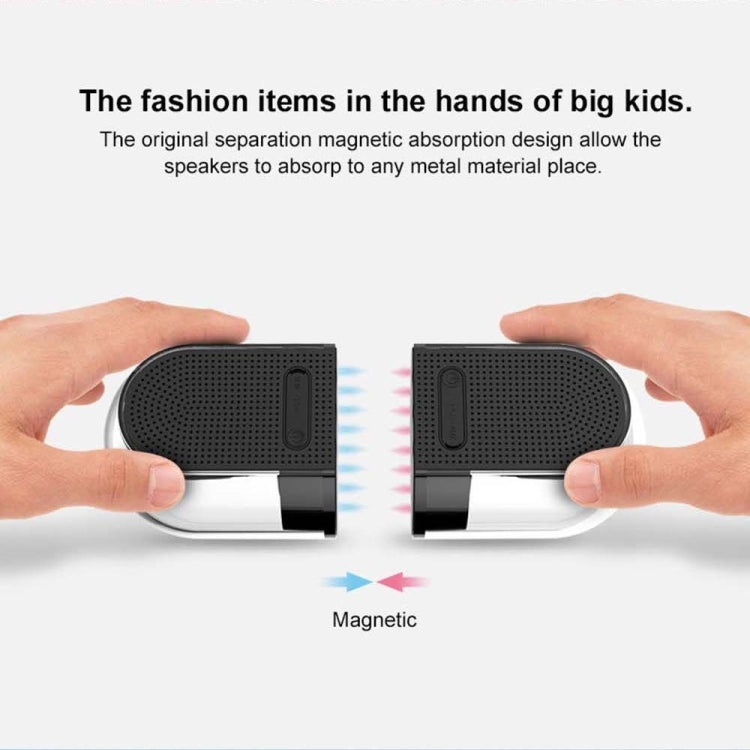 Véritable enceinte Bluetooth 3D magnétique sans fil avec son surround HiFi et son surround transparent