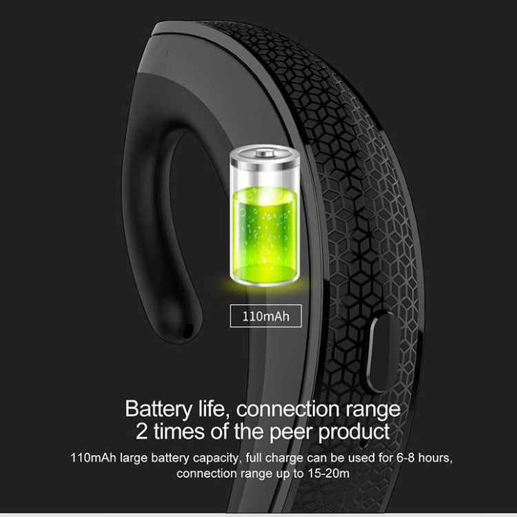 Écouteurs Bluetooth sans fil de style professionnel suspendus aux oreilles