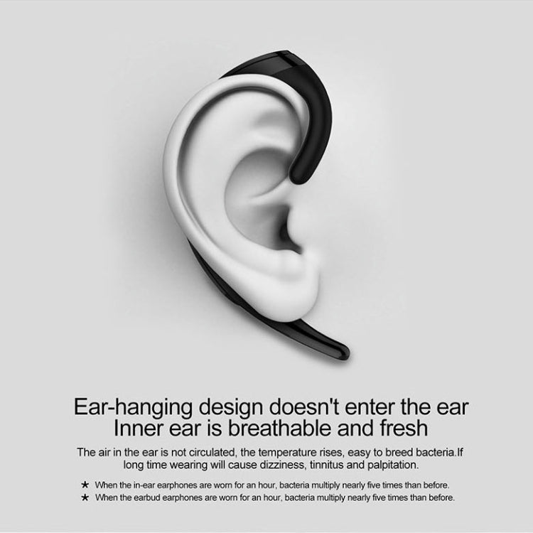 Écouteurs Bluetooth sans fil de style professionnel suspendus aux oreilles