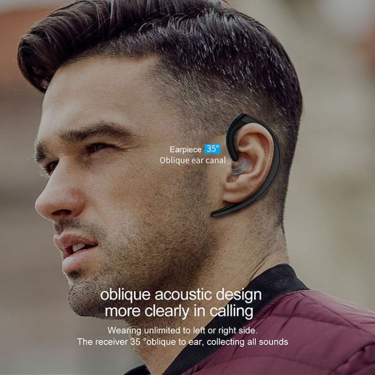 Écouteurs Bluetooth sans fil de style professionnel suspendus aux oreilles